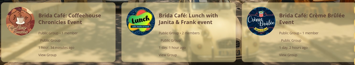 Brida Event Boards